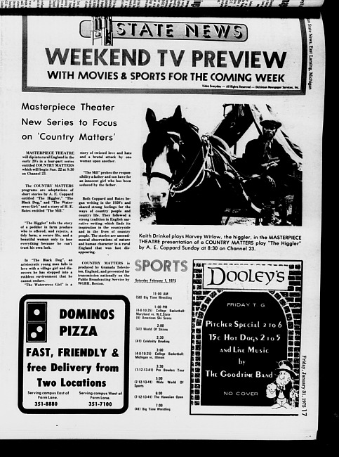 State news. (1975 January 31), Supplement