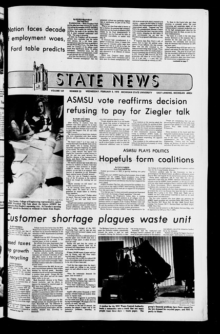 State news. (1975 February 5)