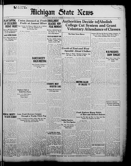 Michigan State news. (1936 September 22)