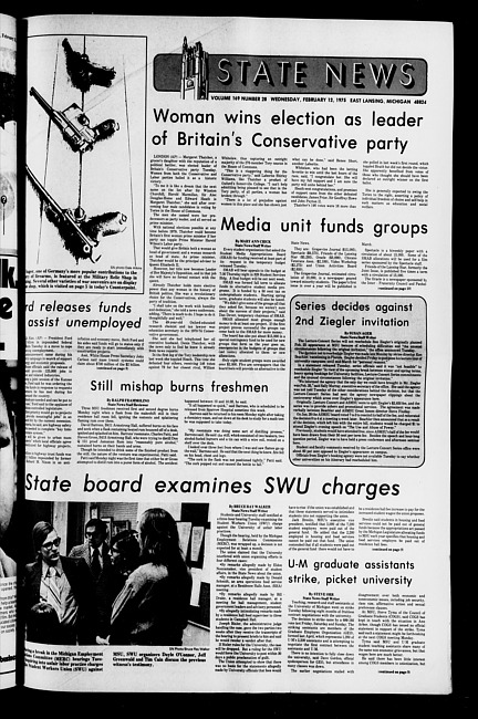 State news. (1975 February 12)