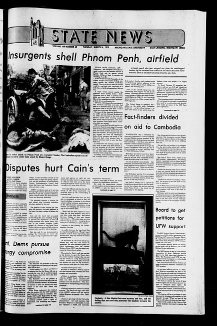 State news. (1975 March 4)