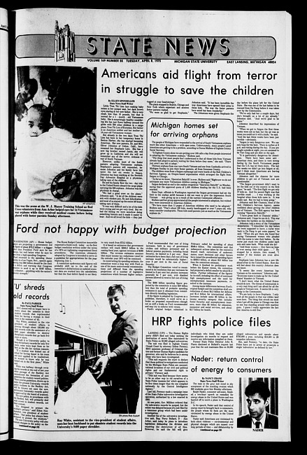 State news. (1975 April 8)