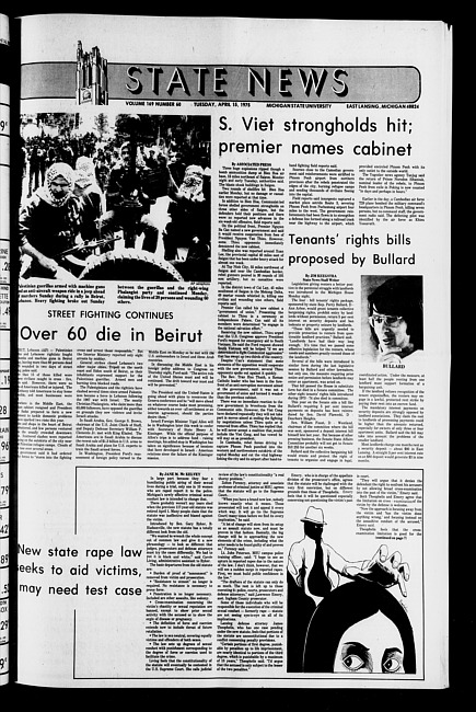 State news. (1975 April 15)