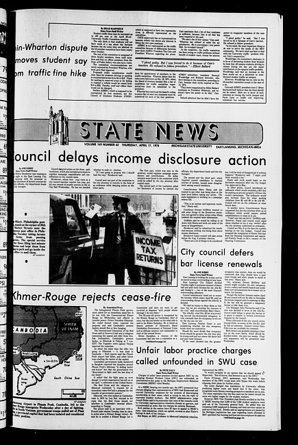 State news. (1975 April 17)