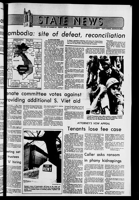 State news. (1975 April 18)