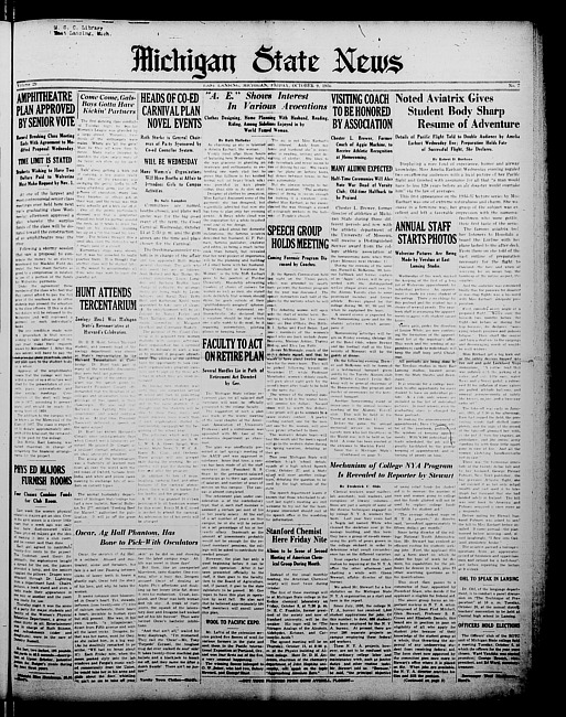 Michigan State news. (1936 October 9)