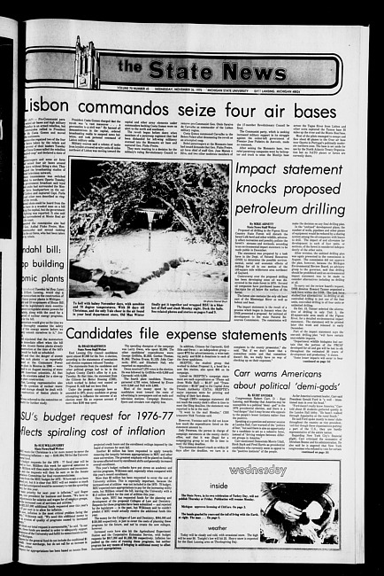 The State news. (1975 November 26)