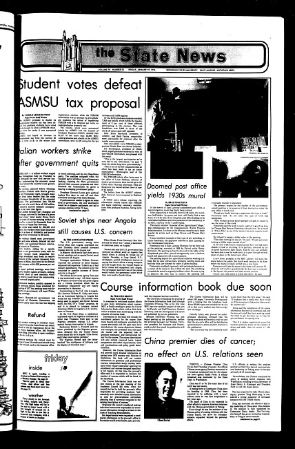 The State news. (1976 January 9)