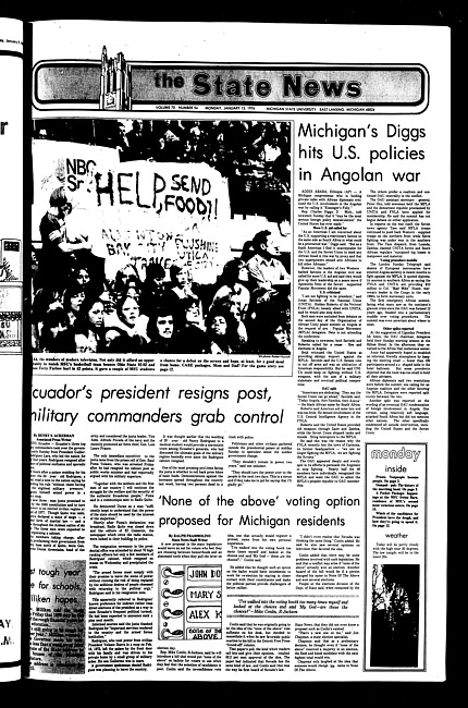 The State news. (1976 January 12)