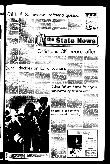 The State news. (1976 January 22)