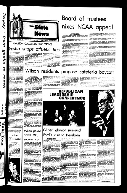 The State news. (1976 February 2)