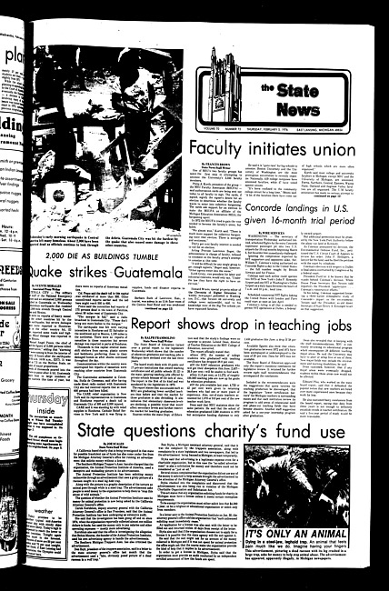 The State news. (1976 February 5)