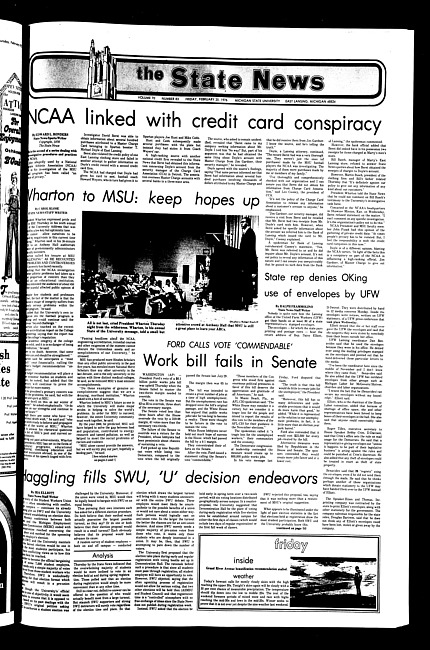 The State news. (1976 February 20)