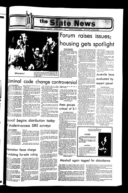 The State news. (1976 March 1)