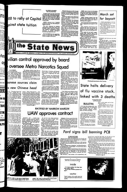 The State news. (1976 October 13)