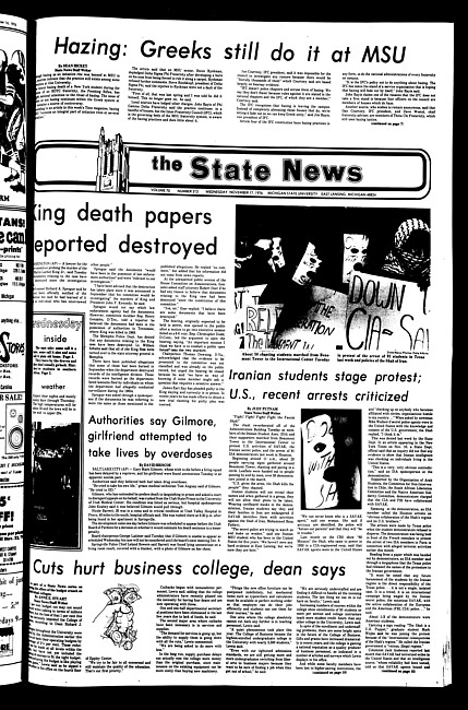 The State news. (1976 November 17)