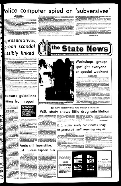 The State news. (1977 January 24)
