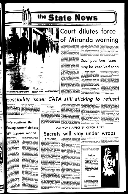 The State news. (1977 January 26)