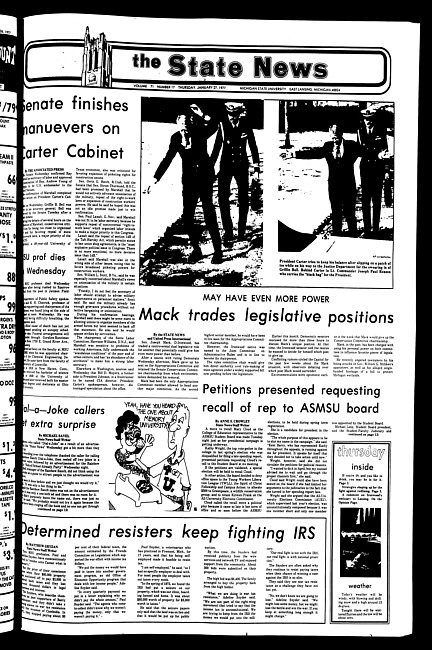 The State news. (1977 January 27)