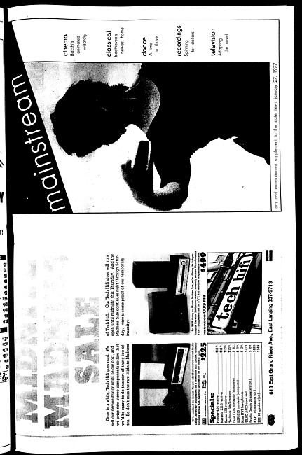 The State news. (1977 January 27), Supplement