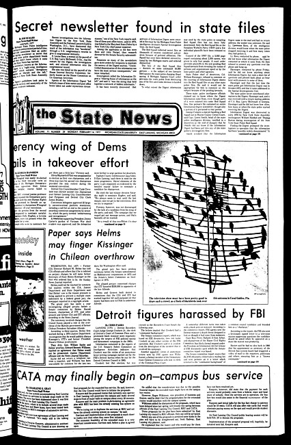 The State news. (1977 February 14)