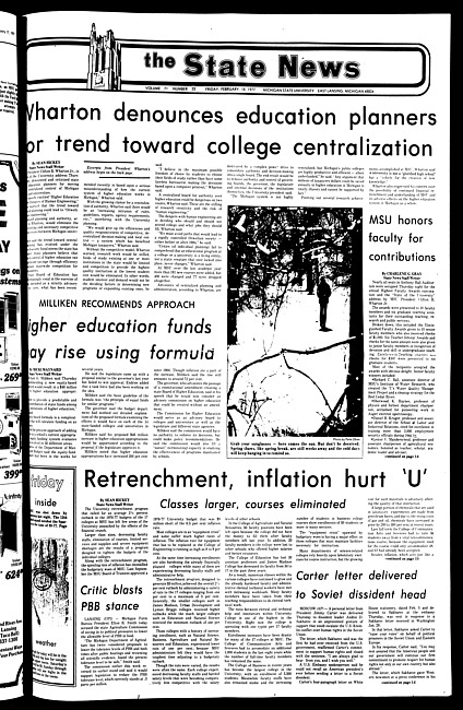 The State news. (1977 February 18)