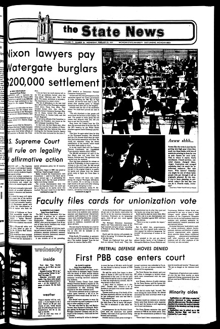 The State news. (1977 February 23)