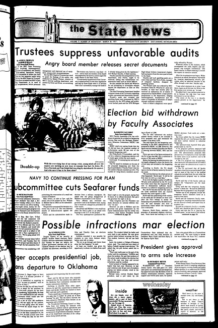 The State news. (1977 March 30)