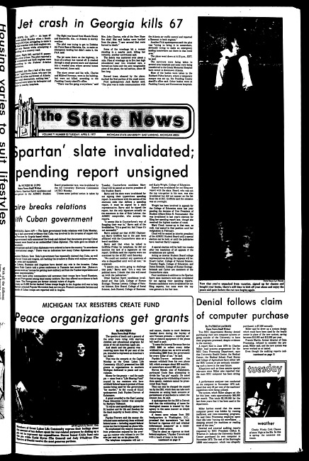 The State news. (1977 April 5)