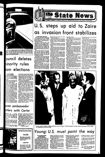 The State news. (1977 April 13)