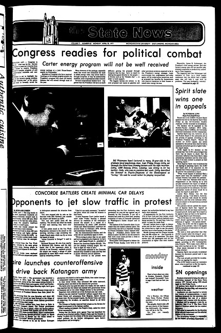 The State news. (1977 April 18)