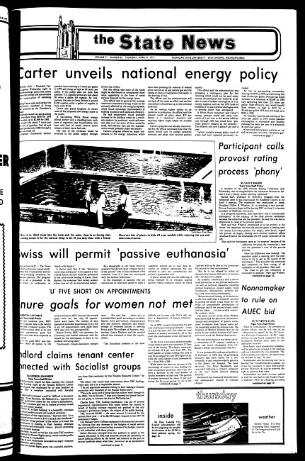 The State news. (1977 April 21)