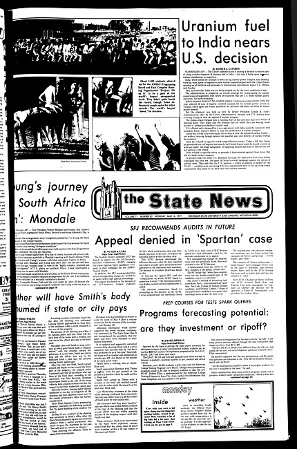 The State news. (1977 May 16)