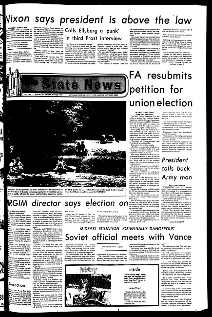 The State news. (1977 May 20)