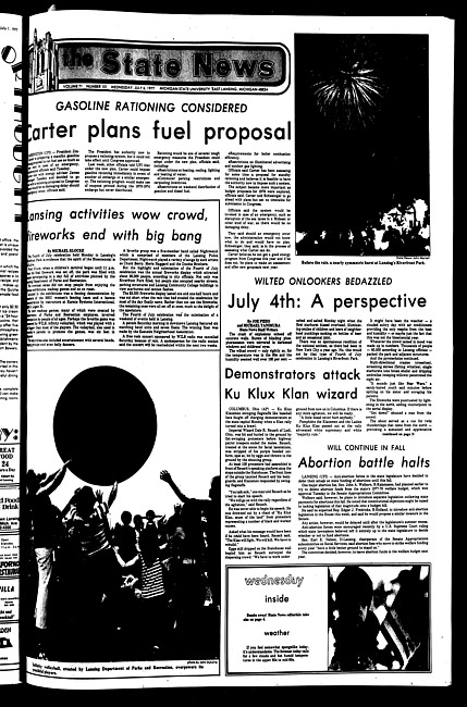 The State news. (1977 July 6)