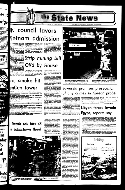 The State news. (1977 July 22)