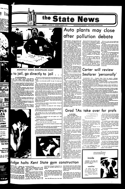 The State news. (1977 August 1)