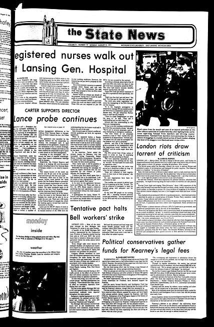 The State news. (1977 August 15)