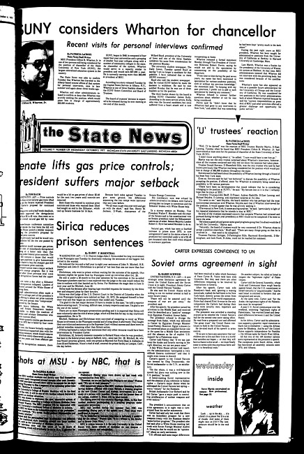 The State news. (1977 October 5)