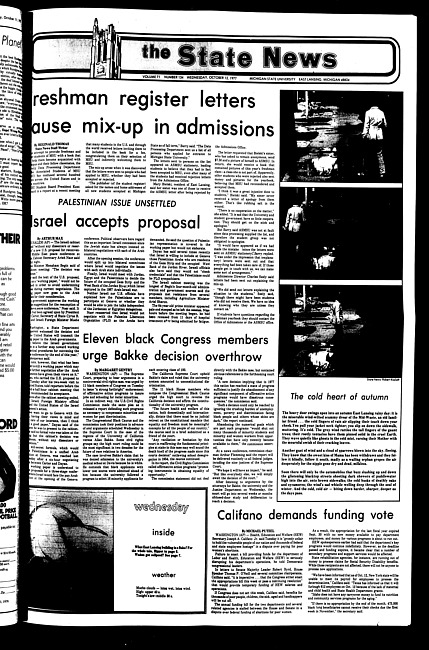 The State news. (1977 October 12)