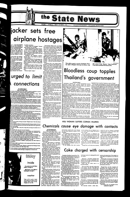 The State news. (1977 October 21)