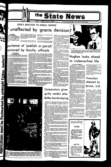 The State news. (1977 November 7)