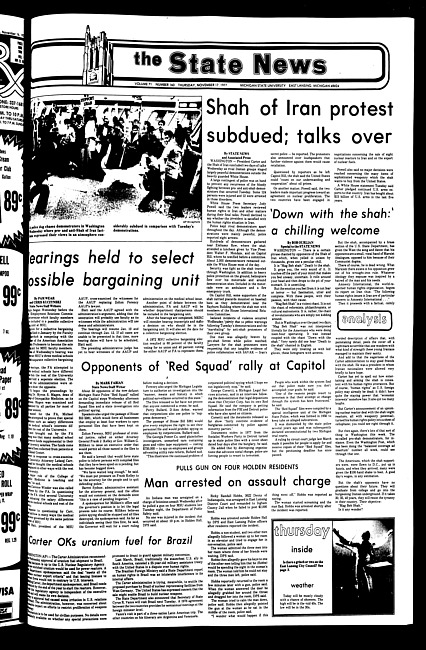 The State news. (1977 November 17)