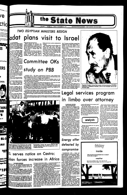 The State news. (1977 November 18)