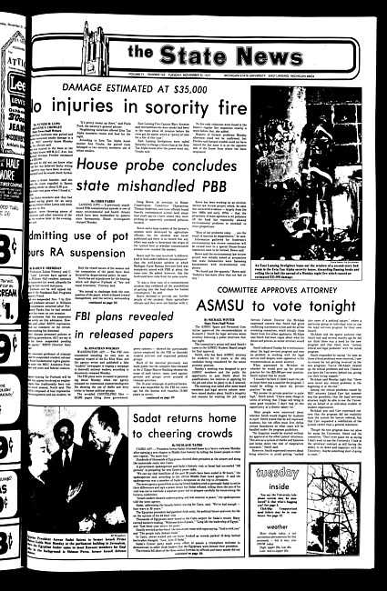 The State news. (1977 November 22)