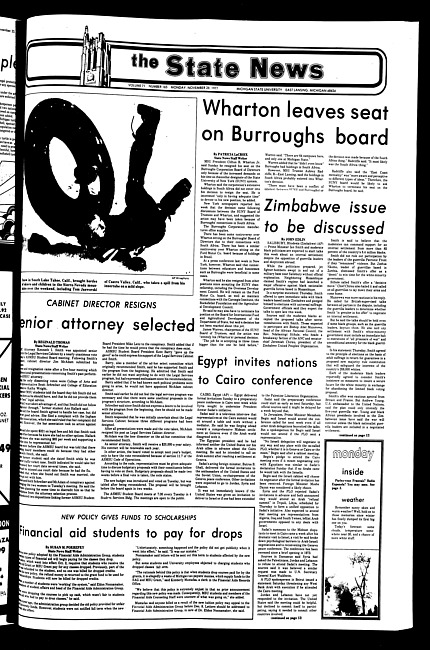 The State news. (1977 November 28)