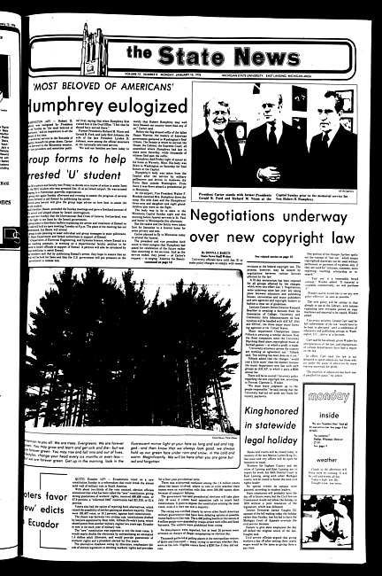 The State news. (1978 January 16)