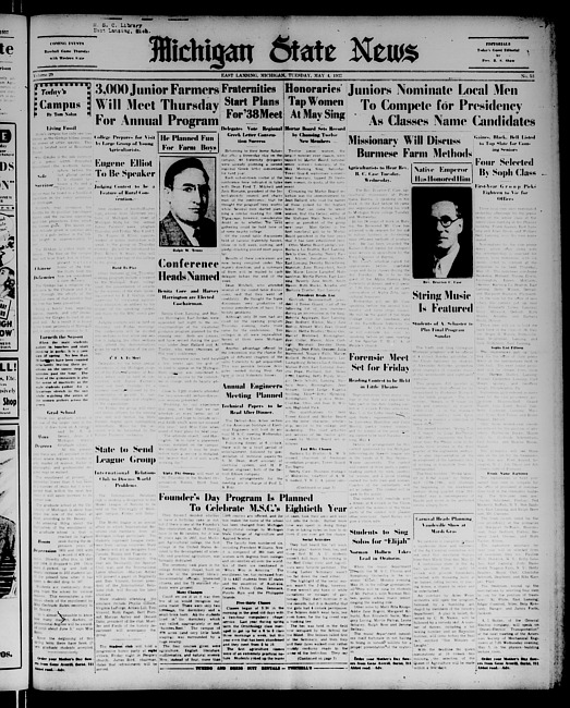 Michigan State news. (1937 May 4)