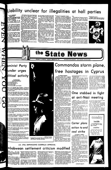 The State news. (1978 February 20)