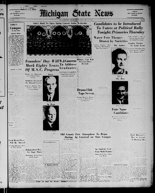 Michigan State news. (1937 May 11)